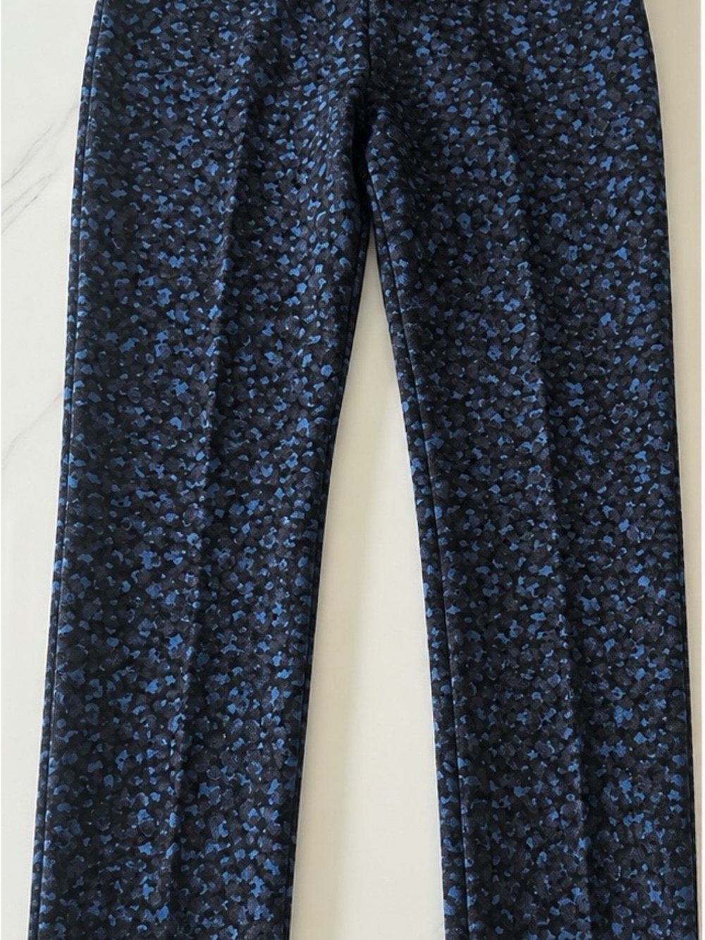 Ann Taylor Women’s Black and Blue Micro-Print Pants
